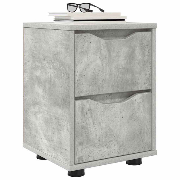 Nachttische 2er Set Beton Grau