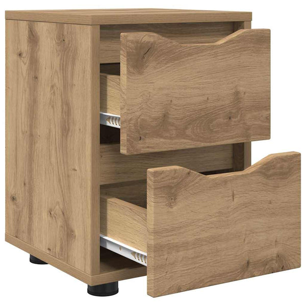 vidaXL Table de chevet Chêne artisan 30,5 x 30 x 43 cm Bois d'ingénierie