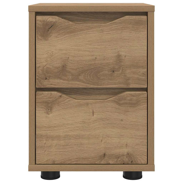 vidaXL Table de chevet Chêne artisan 30,5 x 30 x 43 cm Bois d'ingénierie