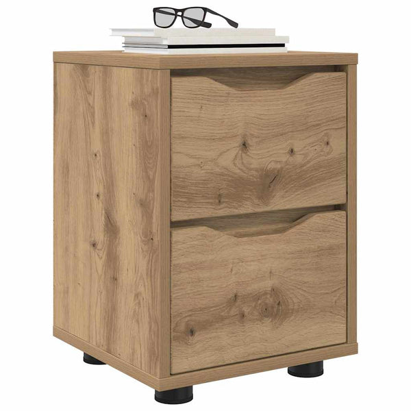 vidaXL Table de chevet Chêne artisan 30,5 x 30 x 43 cm Bois d'ingénierie