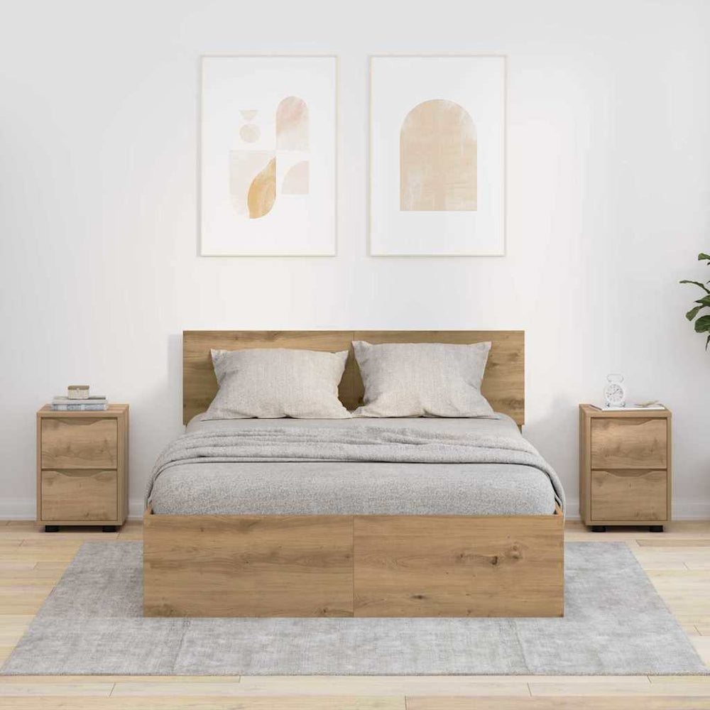 Nachttische 2er Set Artisan Eiche