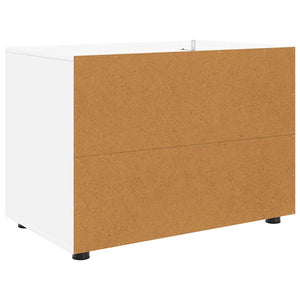 vidaXL Meuble de rangement blanc 80 x 48 x 57 cm en bois d'ingénierie