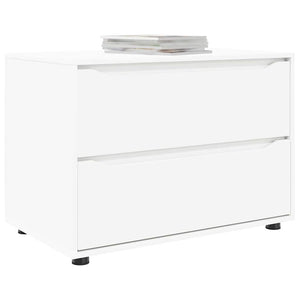 vidaXL Meuble de rangement blanc 80 x 48 x 57 cm en bois d'ingénierie