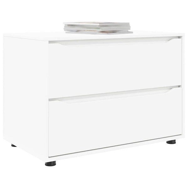vidaXL Meuble de rangement blanc 80 x 48 x 57 cm en bois d'ingénierie