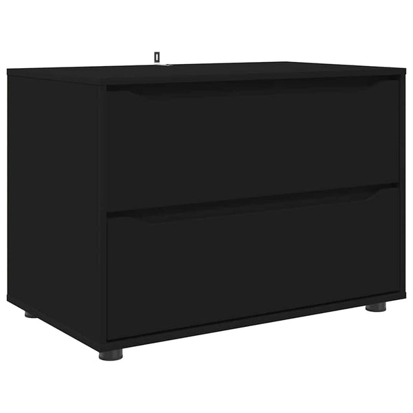 Schwarzer Aufbewahrungsschrank 80x48x57cm