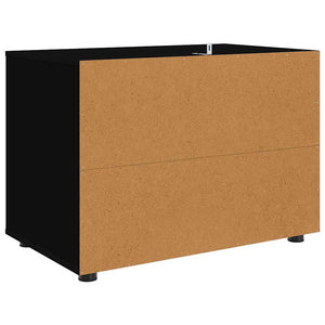 Schwarzer Aufbewahrungsschrank 80x48x57cm