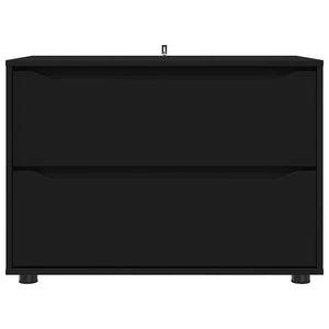 Schwarzer Aufbewahrungsschrank 80x48x57cm