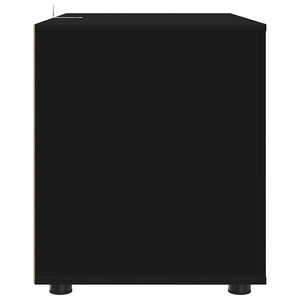 Schwarzer Aufbewahrungsschrank 80x48x57cm