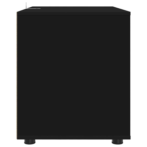Schwarzer Aufbewahrungsschrank 80x48x57cm