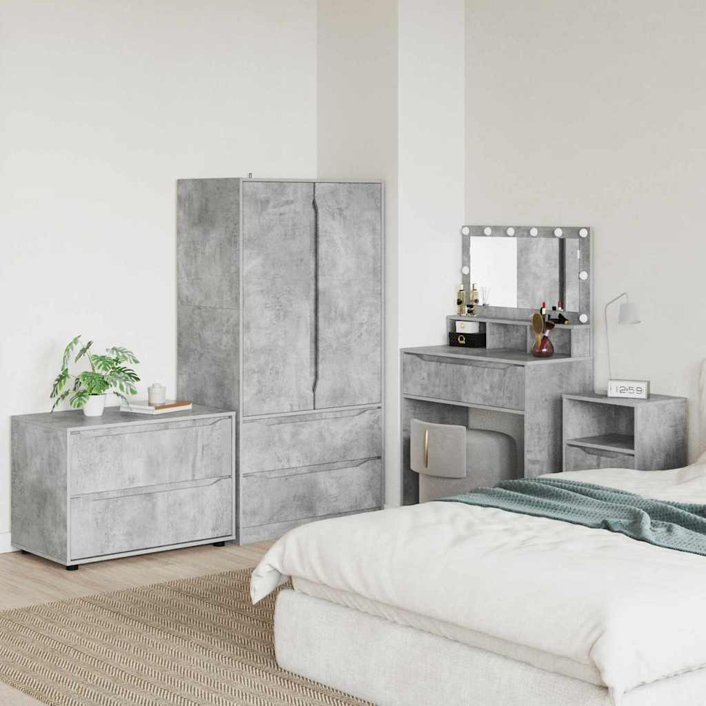 Aufbewahrungsschrank Beton Grau 80x48x57cm