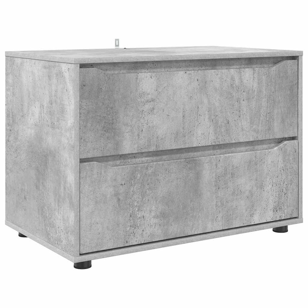vidaXL Armoire de rangement gris béton 80 x 48 x 57 cm en bois d'ingénierie