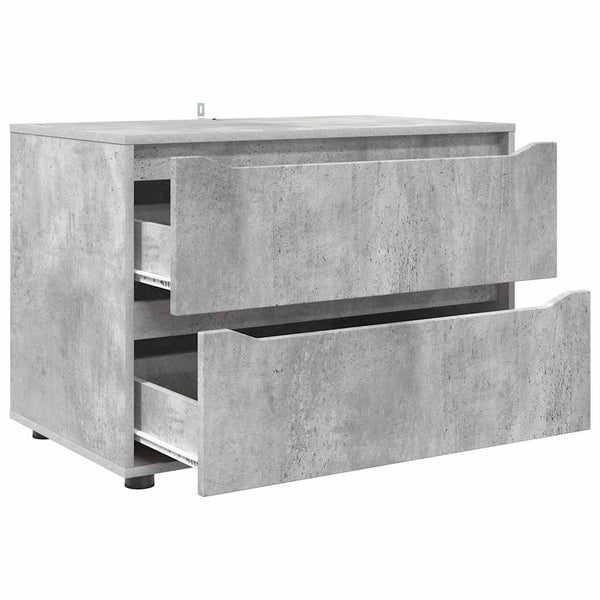 Aufbewahrungsschrank Beton Grau 80x48x57cm