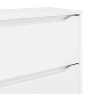 Hochglanz Weißer Aufbewahrungsschrank 80 cm