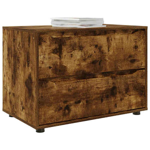vidaXL Armoire de rangement Chêne fumé 80 x 48 x 57 cm