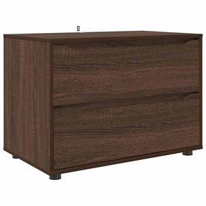 vidaXL Armoire de rangement marron aspect chêne 80 x 48 x 57 cm