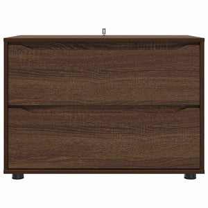 vidaXL Armoire de rangement marron aspect chêne 80 x 48 x 57 cm