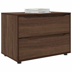 vidaXL Armoire de rangement marron aspect chêne 80 x 48 x 57 cm
