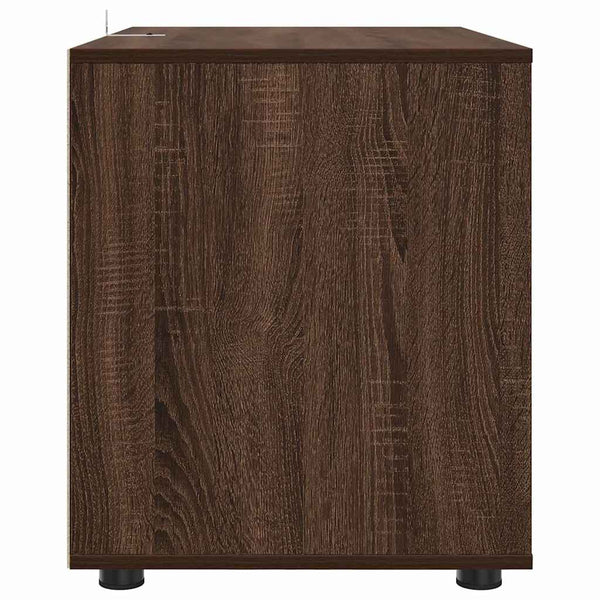 vidaXL Armoire de rangement marron aspect chêne 80 x 48 x 57 cm