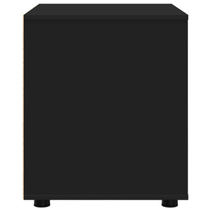 Schwarzer Aufbewahrungsschrank 60 cm