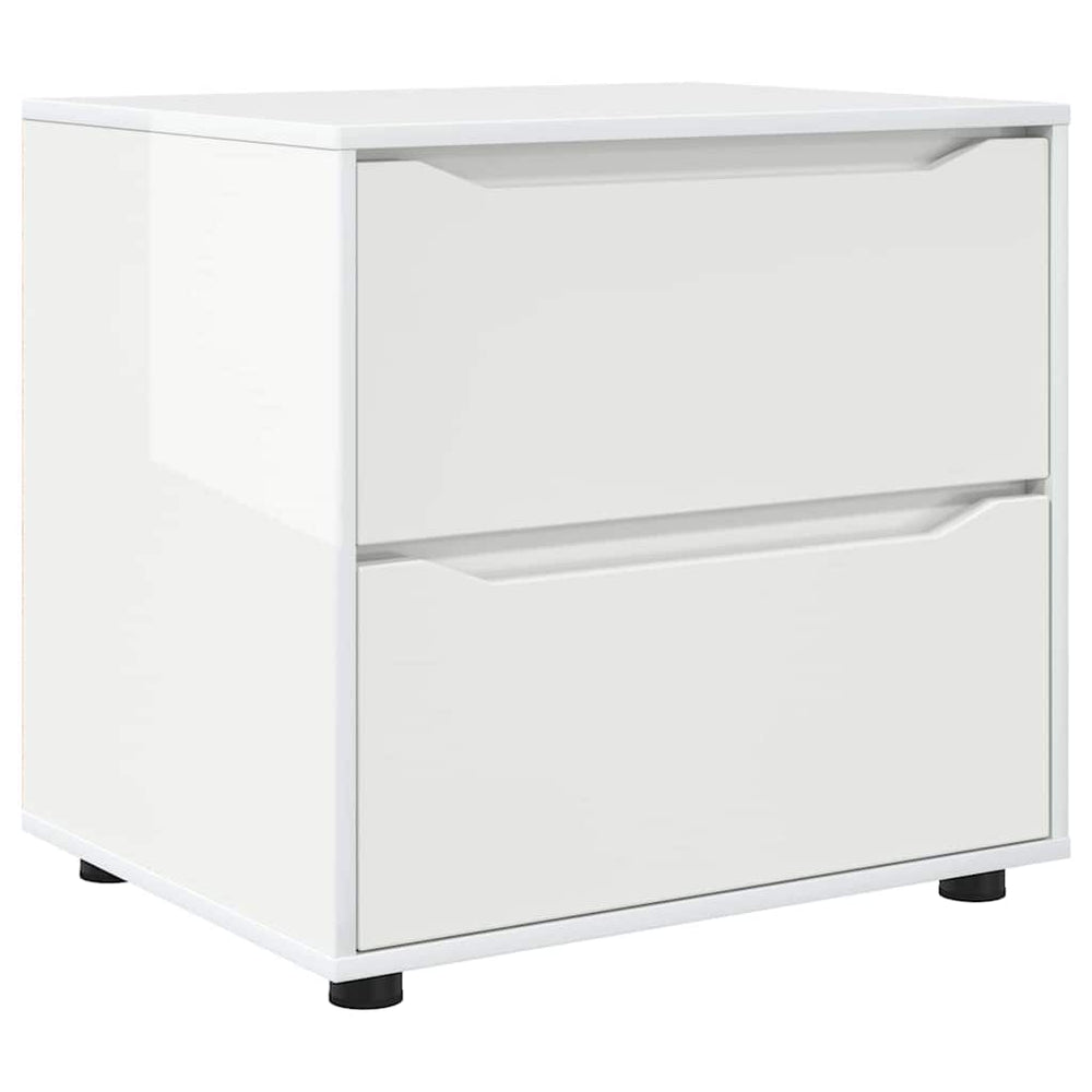 vidaXL Armoire de rangement blanc brillant 60 x 48 x 57 cm