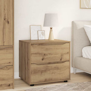 vidaXL Meuble de rangement Chêne Artisan 60 x 48 x 57 cm