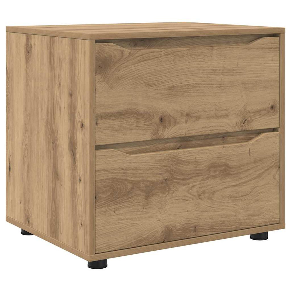 vidaXL Meuble de rangement Chêne Artisan 60 x 48 x 57 cm