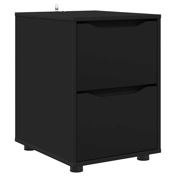 Schwarzer Aufbewahrungsschrank 40x48x57cm