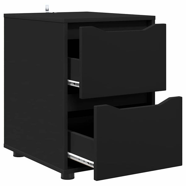 Schwarzer Aufbewahrungsschrank 40x48x57cm