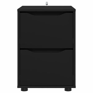 Schwarzer Aufbewahrungsschrank 40x48x57cm