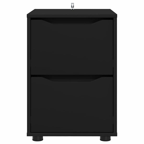 Schwarzer Aufbewahrungsschrank 40x48x57cm