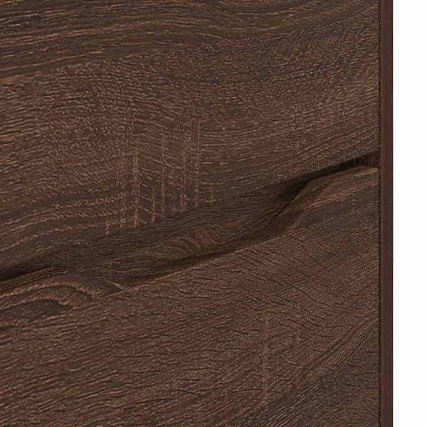 vidaXL Meuble de rangement marron aspect chêne 40 x 48 x 57 cm