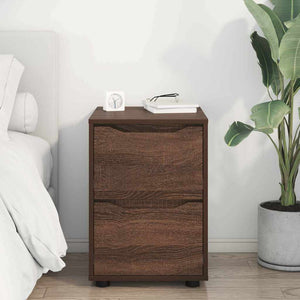 vidaXL Meuble de rangement marron aspect chêne 40 x 48 x 57 cm