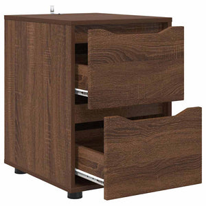 vidaXL Meuble de rangement marron aspect chêne 40 x 48 x 57 cm