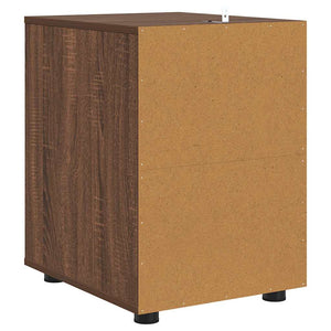 vidaXL Meuble de rangement marron aspect chêne 40 x 48 x 57 cm