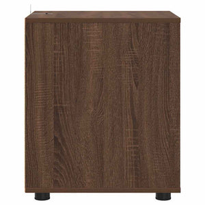 vidaXL Meuble de rangement marron aspect chêne 40 x 48 x 57 cm
