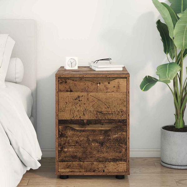 vidaXL Armoire de rangement en bois recyclé 40 x 48 x 57 cm en bois d'ingénierie