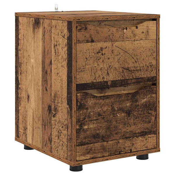 vidaXL Armoire de rangement en bois recyclé 40 x 48 x 57 cm en bois d'ingénierie