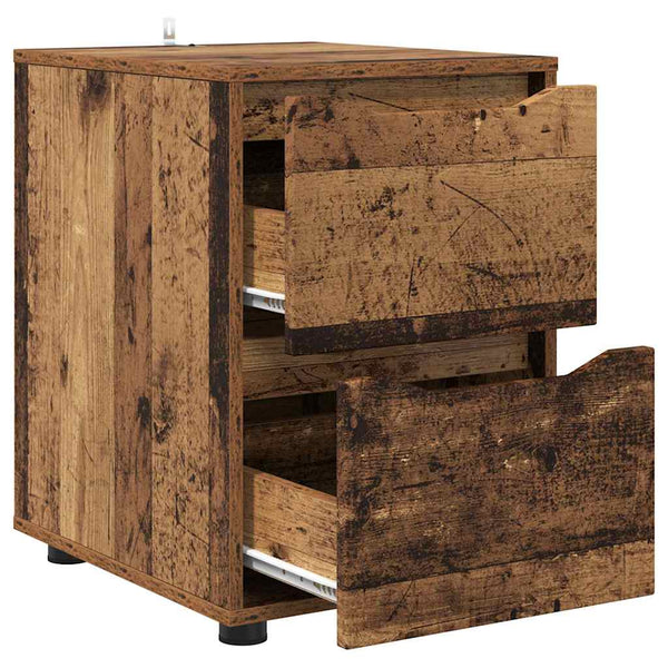 vidaXL Armoire de rangement en bois recyclé 40 x 48 x 57 cm en bois d'ingénierie