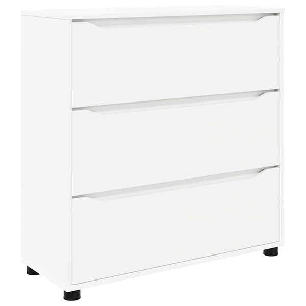 Weißer Aufbewahrungsschrank 80x31x81 cm