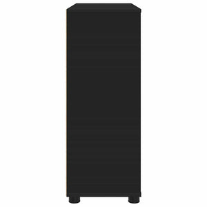 Schwarzer Aufbewahrungsschrank 80x31x81cm