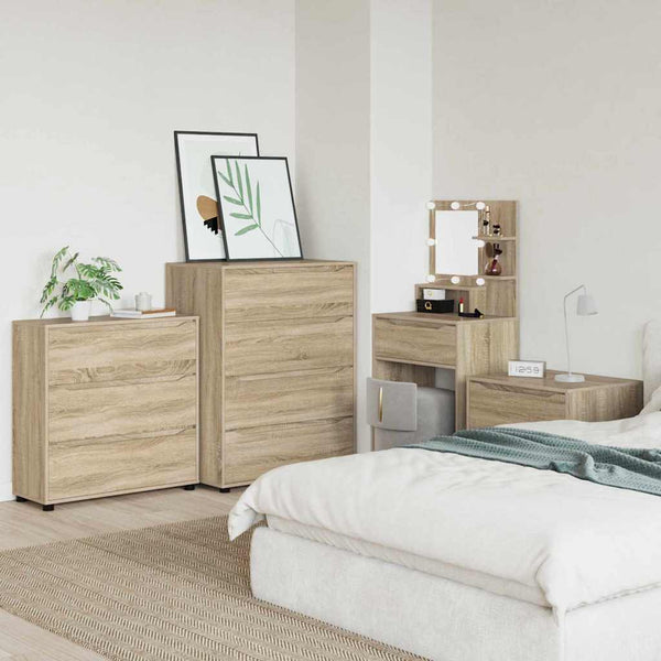 Sonoma Eiche Aufbewahrungsschrank 80x31x81cm