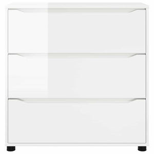Hochglanz Aufbewahrungsschrank Weiß 80x31x81cm