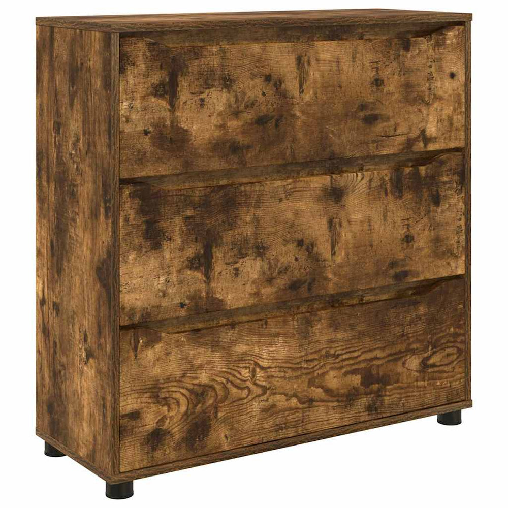 Aufbewahrungsschrank Geräucherte Eiche 80x31x81 cm