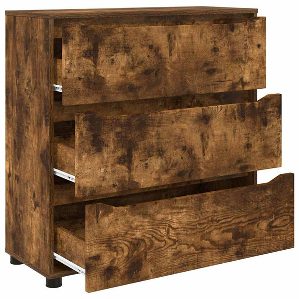 Aufbewahrungsschrank Geräucherte Eiche 80x31x81 cm