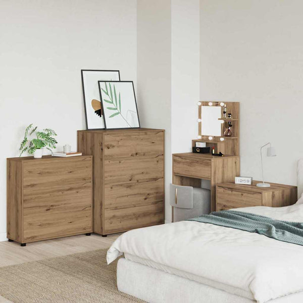 vidaXL Armoire de rangement chêne artisan 80 x 31 x 81 cm