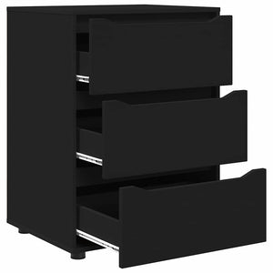 Schwarzer Aufbewahrungsschrank 60x48x81cm