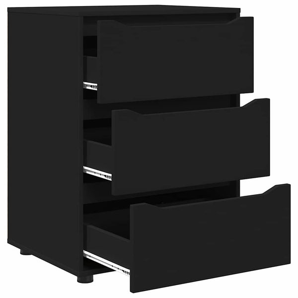 Schwarzer Aufbewahrungsschrank 60x48x81cm