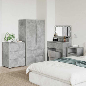 Aufbewahrungsschrank Beton Grau 60x48x81cm