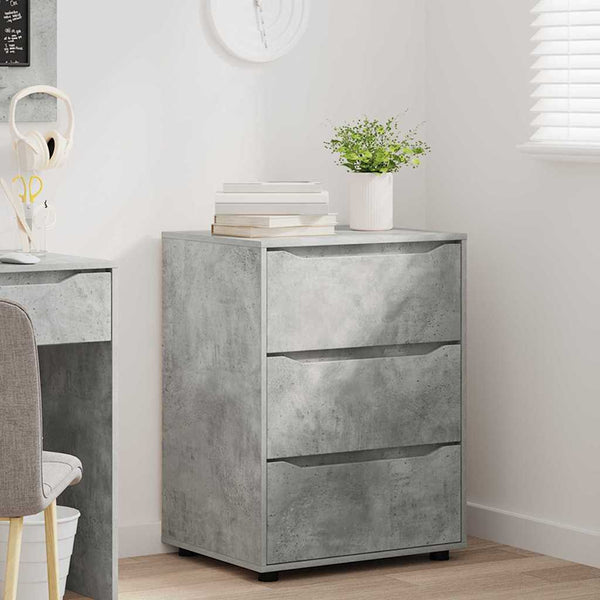 Aufbewahrungsschrank Beton Grau 60x48x81cm