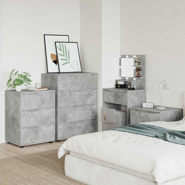 Aufbewahrungsschrank Beton Grau 60x48x81cm